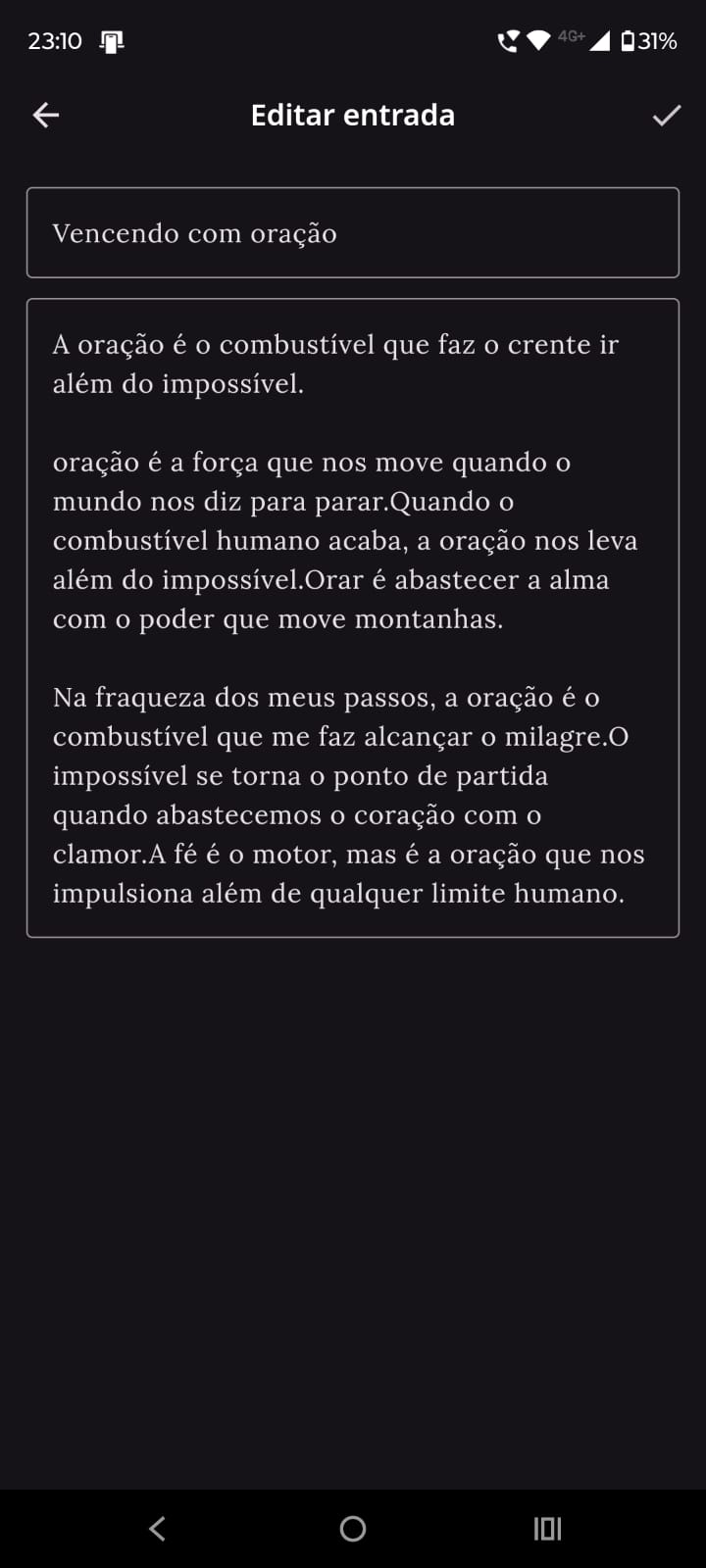 Diário espiritual